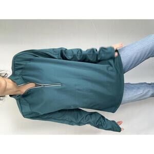 hind teal running Long Sleeve Quarter Zip Pullover